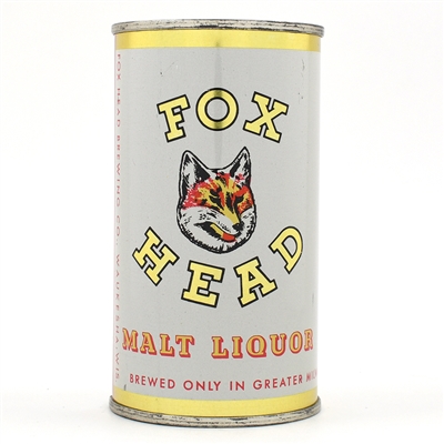 Fox Head Malt Liquor Flat Top 66-17 NEAR MINT