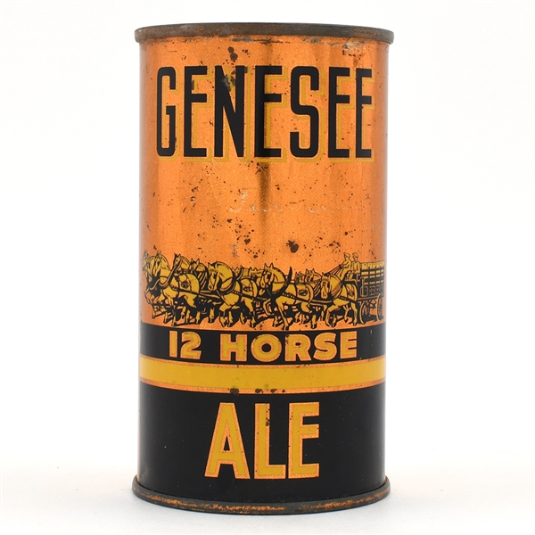 Genesee 12 Horse Ale Instructional Flat Top SPLIT OI SCARCE L68-17 SCARCE OI 320