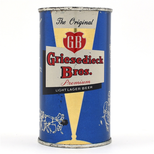 Griesedieck Bros Color Series Flat Top Blue NEAR MINT 76-16