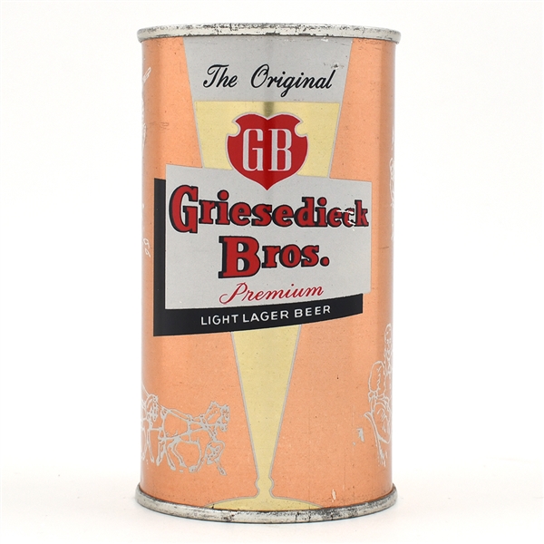 Griesedieck Bros Color Series Flat Top Peach 76-17 NEAR MINT