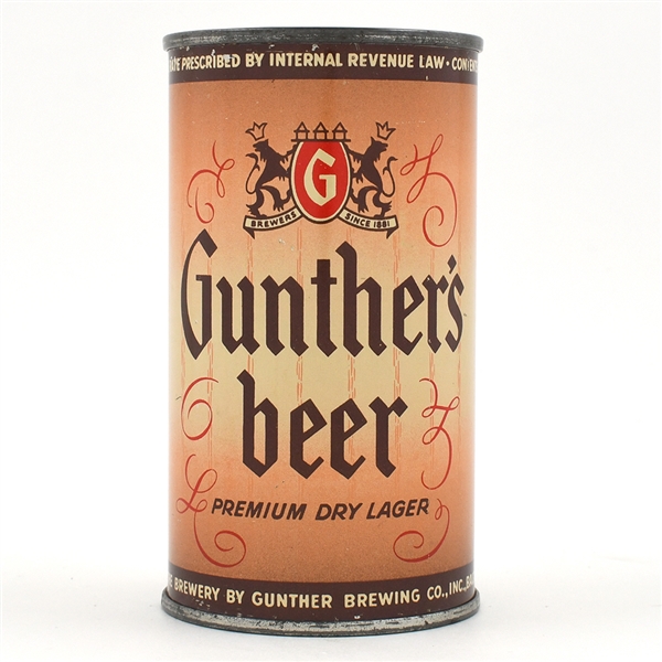 Gunthers Beer Flat Top IRTP 78-23