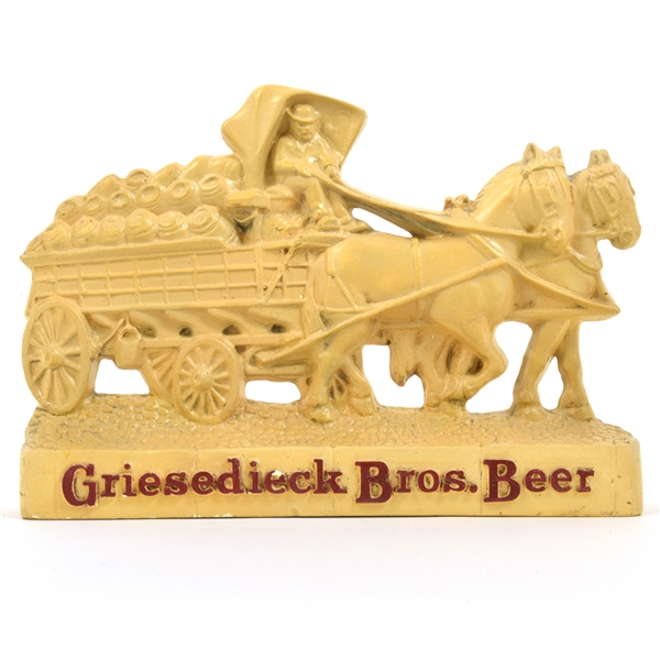 Griesedieck Bros Beer 1940s Chalk Back Bar Statue TOUGH SHARP