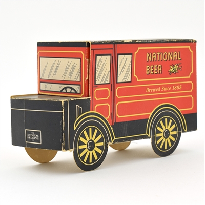 National Beer 1960s Small Cardboard Foldup Truck