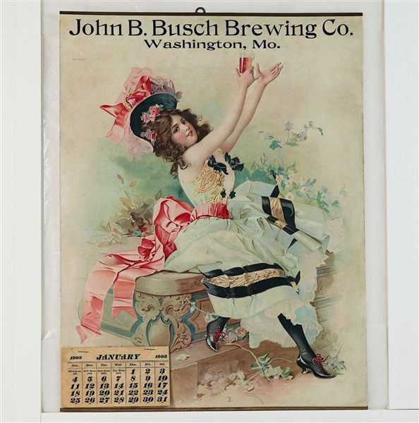 John B. Busch Brewing WASHINGTON MO 1903 Chromolithograph INCREDIBLE