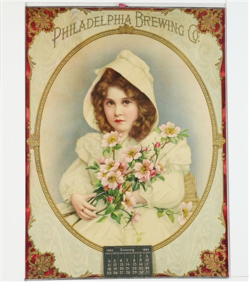 Philadelphia Brewing 1903 Calendar Chromolithograph RARE STUNNING