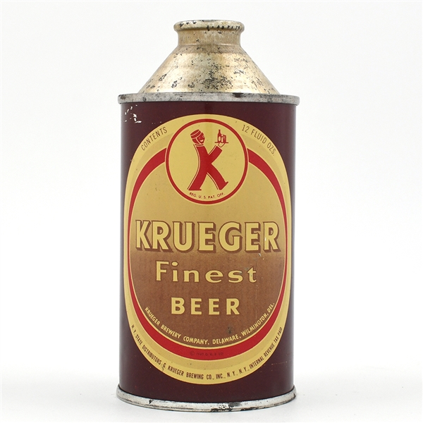 Krueger Beer Cone Top DELAWARE CLEAN 172-6