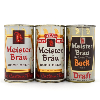 Meister Brau Bock Flat Tops 99-3 99-4 99-8