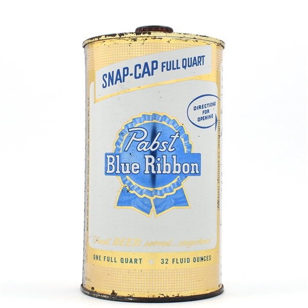 Pabst Blue Ribbon Quart Snap Cap MILWAUKEE 217-3