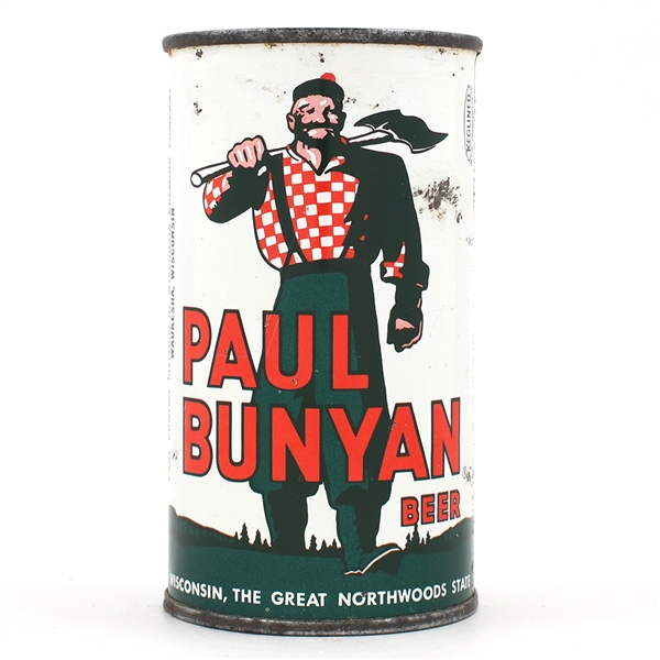 Paul Bunyan Beer Flat Top STATE GREEN PB DIV 112-26