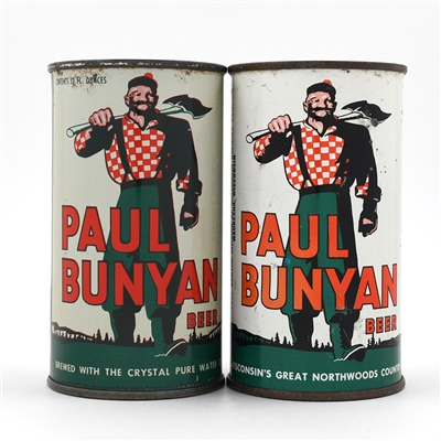 Paul Bunyan Beer Flat Tops 112-26 and UNLISTED