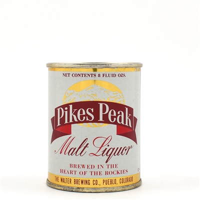 Pikes Peak Malt Liquor 8 Ounce Flat Top 242-7 MINTY