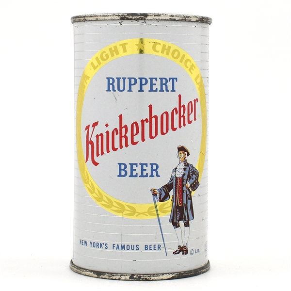 Ruppert Knickerbocker Beer Flat Top NARROW STRIPES KEGLINED 126-16 CLEAN