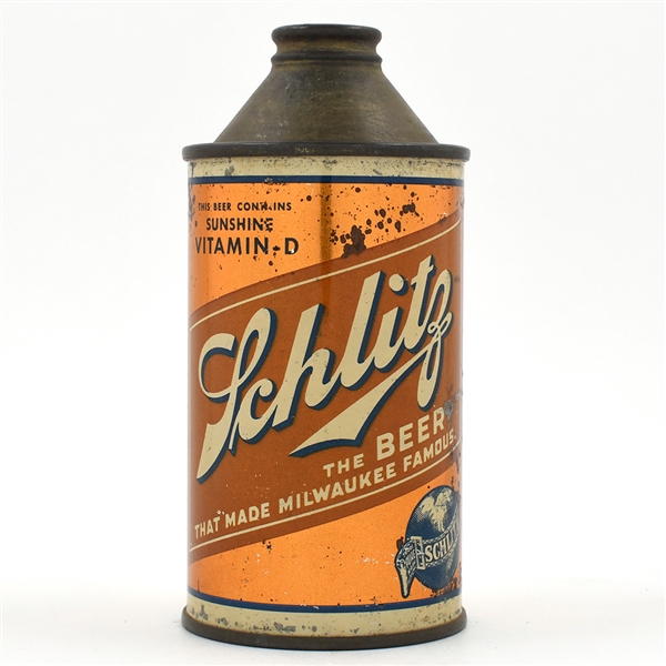 Schlitz Sunshine Vitamin D Beer Cone Top 183-26