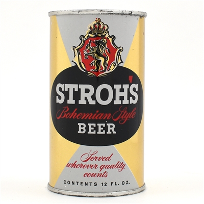 Strohs Beer Flat Top 1 FACED METALLIC 137-30 CRISP