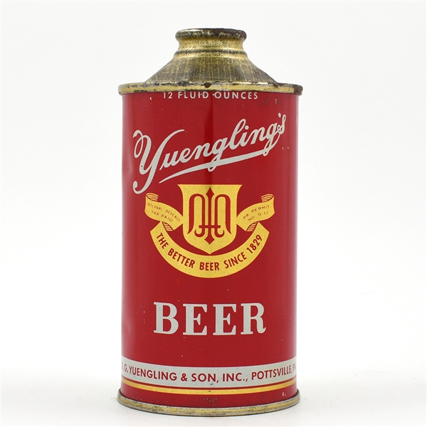 Yuengling Beer Cone Top CLEAN 189-24 OUTSTANDING