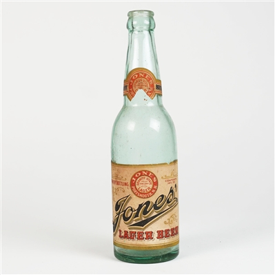 Jones Lager Beer Pre-prohibition Bottle RARE