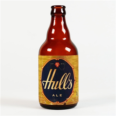 Hulls Ale Steinie Beer Bottle SCARCE