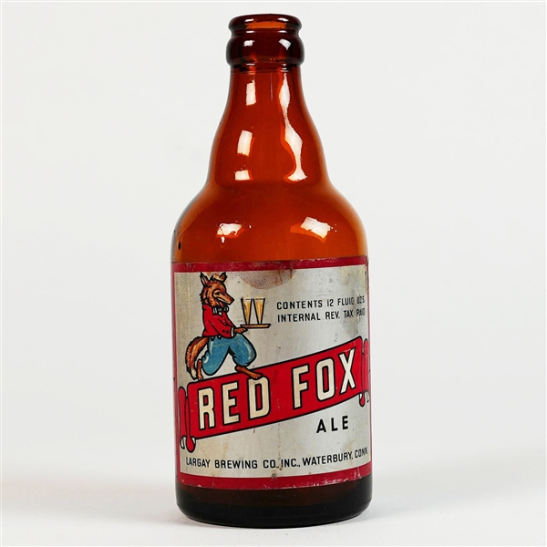 Red Fox Ale Steinie Beer Bottle TOUGH