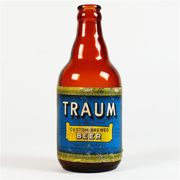 Traum Custom Brewed Steinie Bottle DOVER HARTFORD TINY BREWERY