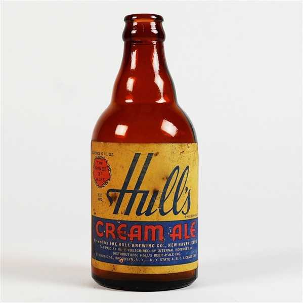 Hulls Cream Ale Steinie Beer Bottle SCARCE