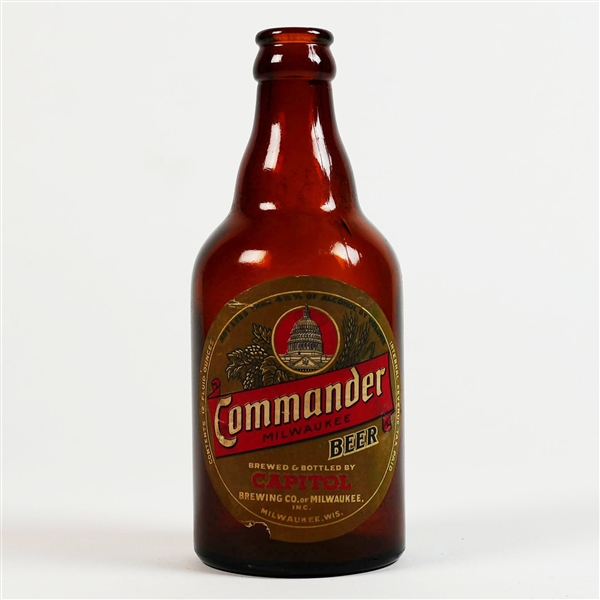 Commander Beer Capitol Steinie Bottle