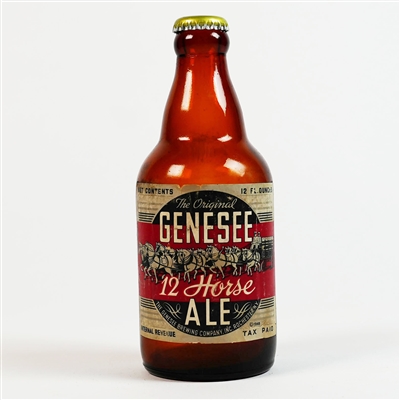 Genesee 12 Horse Ale Steinie Bottle SCARCELY CLEAN