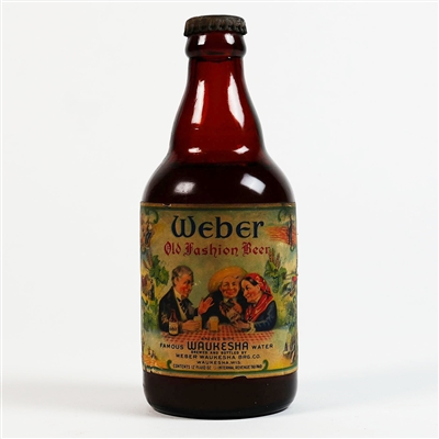 Weber Old Fashion Beer Waukesha WI Steinie Bottle