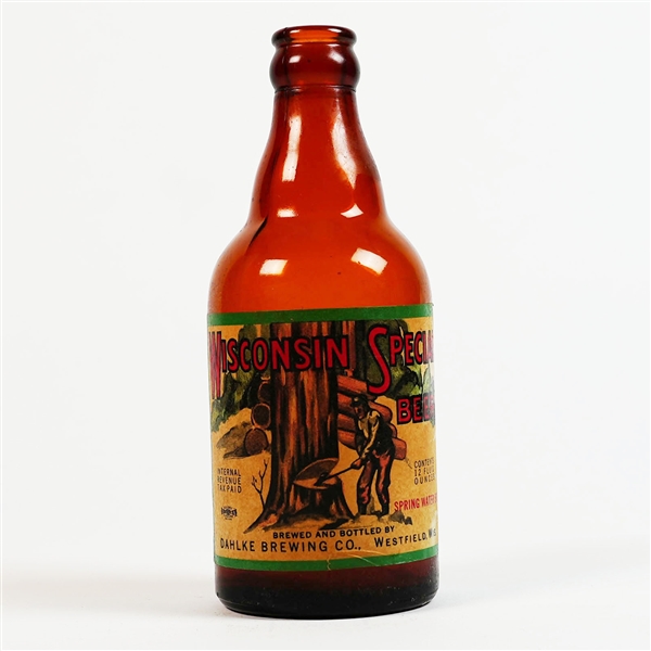 Wisconsin Special Beer Dahlke Steinie Bottle