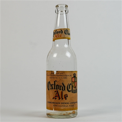 Oxford Club Ale Commonwealth Brewing Long Neck Bottle