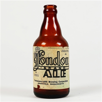 London Brand Ale White Label Bottle SCARCE