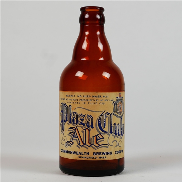 Plaza Club Ale Steinie Bottle RARE