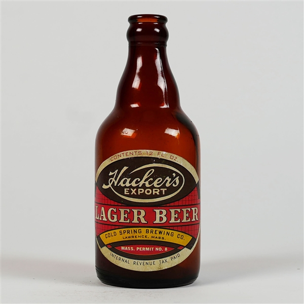 Hackers Export Lager Beer Cold Spring Steinie Bottle SWEET