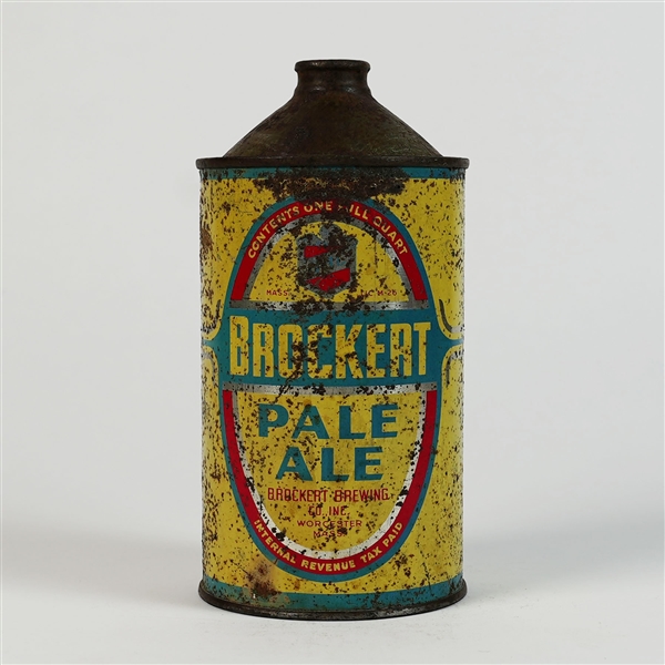 Brockert Pale Ale Quart Cone Top Can 204-3 RARE