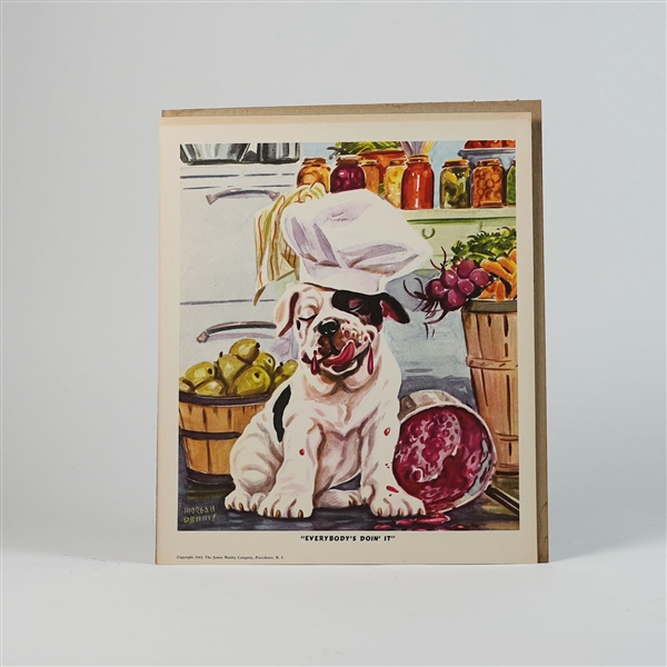 Hanley Morgan Dennis Artwork Puppy Bulldog Set of Prints