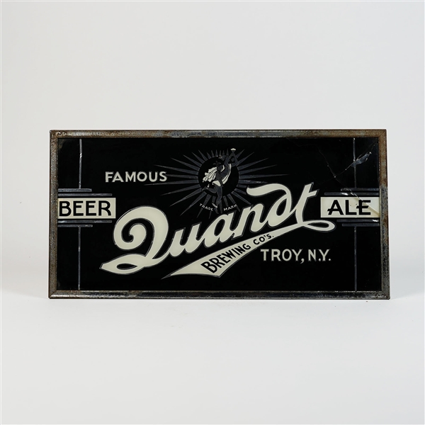 Quandt Famous Beer Ale Troy ROG Sign RARE