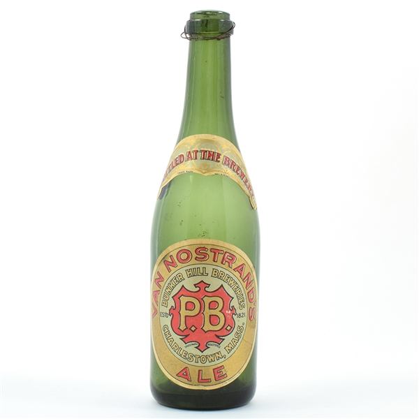 Van Nostrand P.B. Ale Pre-Prohibition Champagne Type Bottle OUTSTANDING