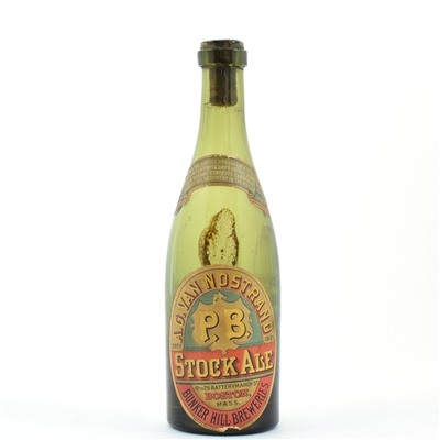 Van Nostrand Stock Ale Pre-Prohibition Bottle SHARP RARE