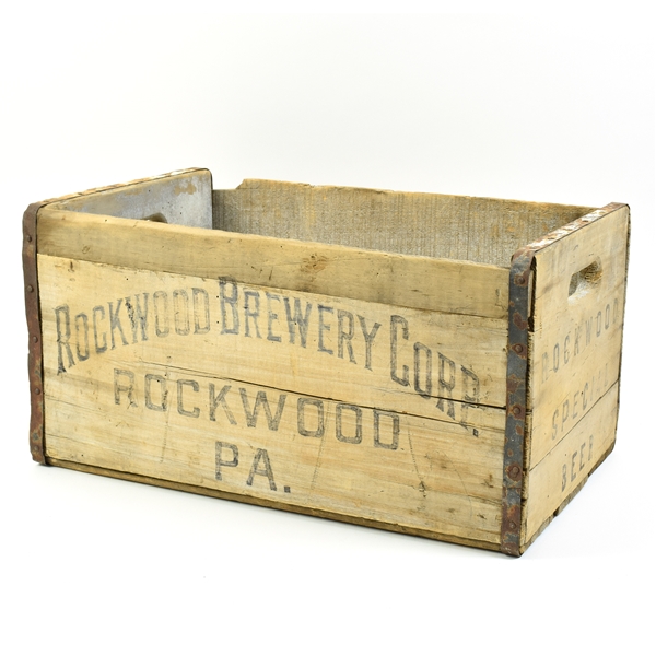 Rockwood Brewery Pre-Prohibition Wood Bottle Crate