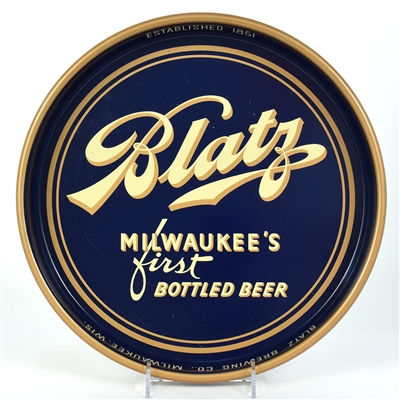 Blatz Beer 1930s Serving Tray 13-INCH OUTSTANDING