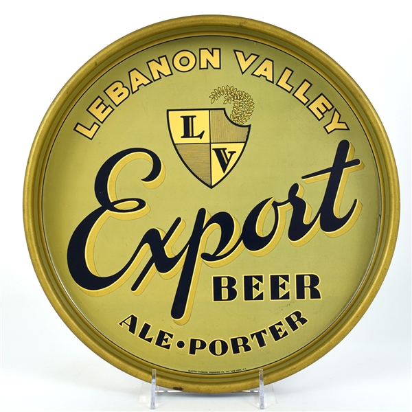 Lebanon Valley Export Beer 1940s Serving Tray EXCELLENT