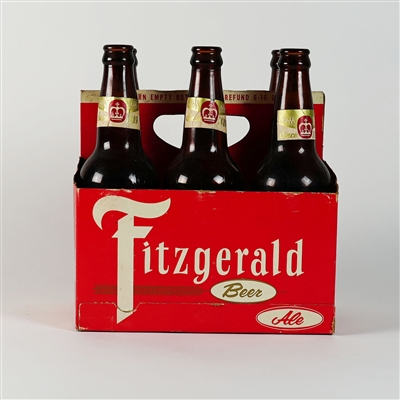 Fitzgerald HAMPDEN Beer Ale All Original Complete 6 Pack Carton Bottles