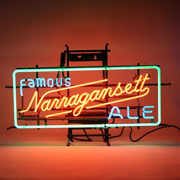 Narragansett Famous ALE NEON Sign RARE