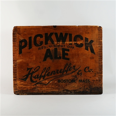 Pickwick Ale Haffenreffer Boston Wooden Crate