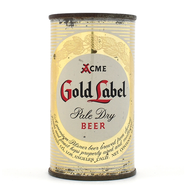 Acme Gold Label Beer Flat Top LOS ANGELES 28-32