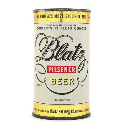 Blatz Beer Flat Top NON-IRTP 39-8