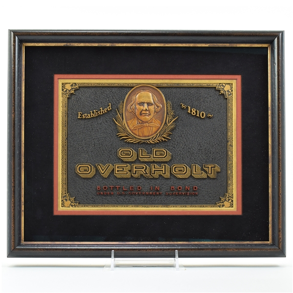 Old Overholt Rye Whiskey 1930s Composite Sign