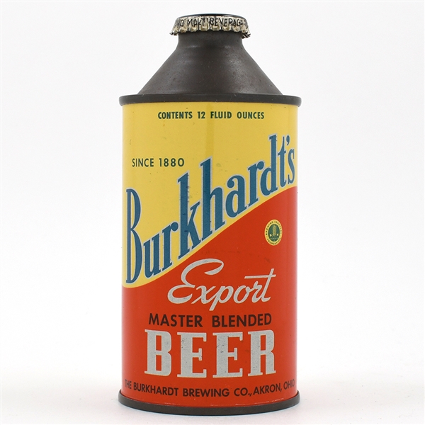 Burkhardts Export Beer Cone Top NON-IRTP 156-4 CLEAN