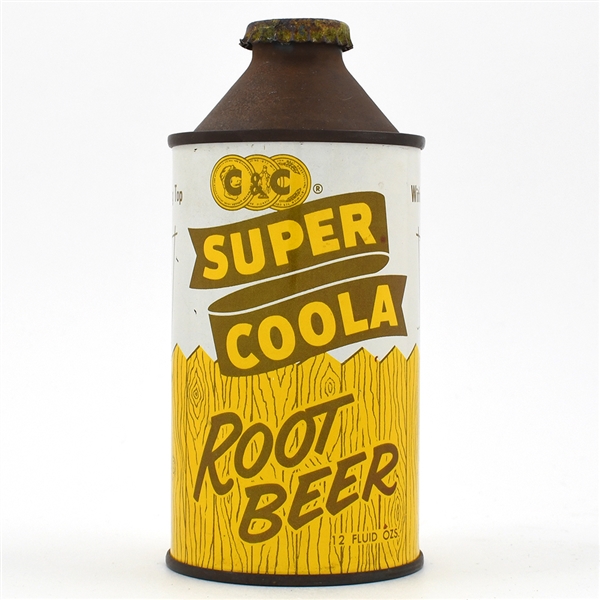 C and C Super Coola Root Beer Soda Cone Top CLEAN