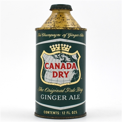 Canada Dry Ginger Ale Cone Top HIGH GRADE