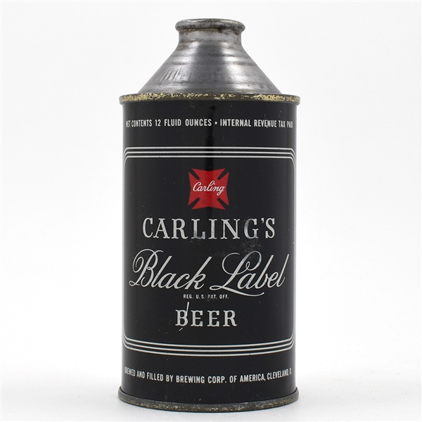 Carlings Black Label Beer Cone Top 156-29 CLEAN